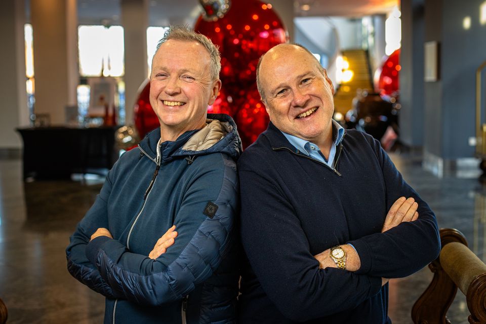 Matt Cooper and Ivan Yates in 2023. Photo: Mark Condren