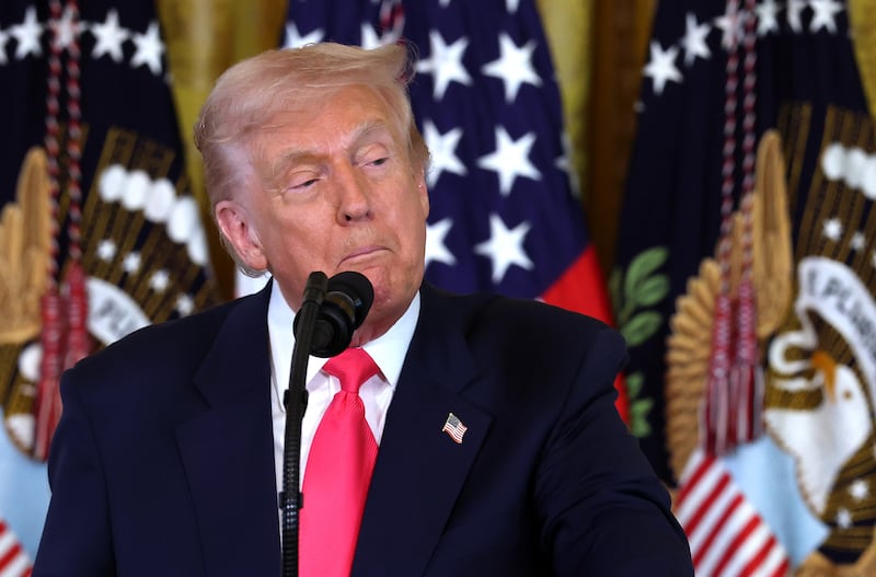 Al Gore described US president Donald Trump as a modern-day King Canute, trying to hold back the tide of renewable energy and green tech. 'It’s unstoppable,' Mr Gore said. Photograph: Anna Moneymaker/Getty Images