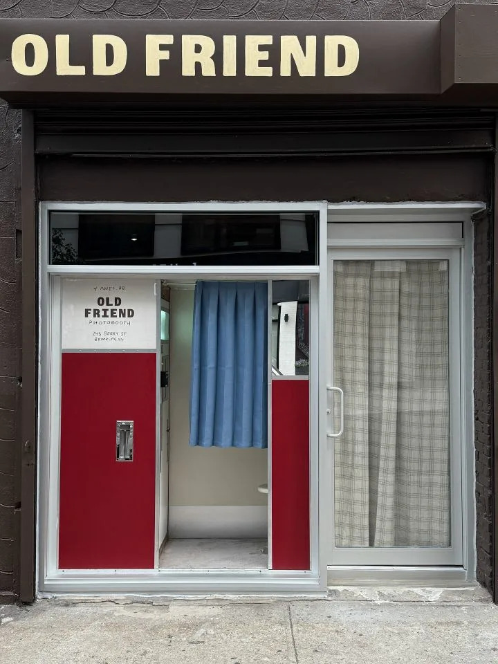 Old Friend Photo Booth/Instagram  The street-accessible Old Friend Photobooth in Williamsburg, Brooklyn