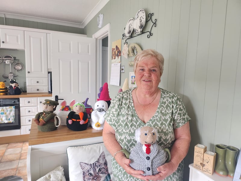 Susan Banks of Not Just Hats in her home in Tallaght