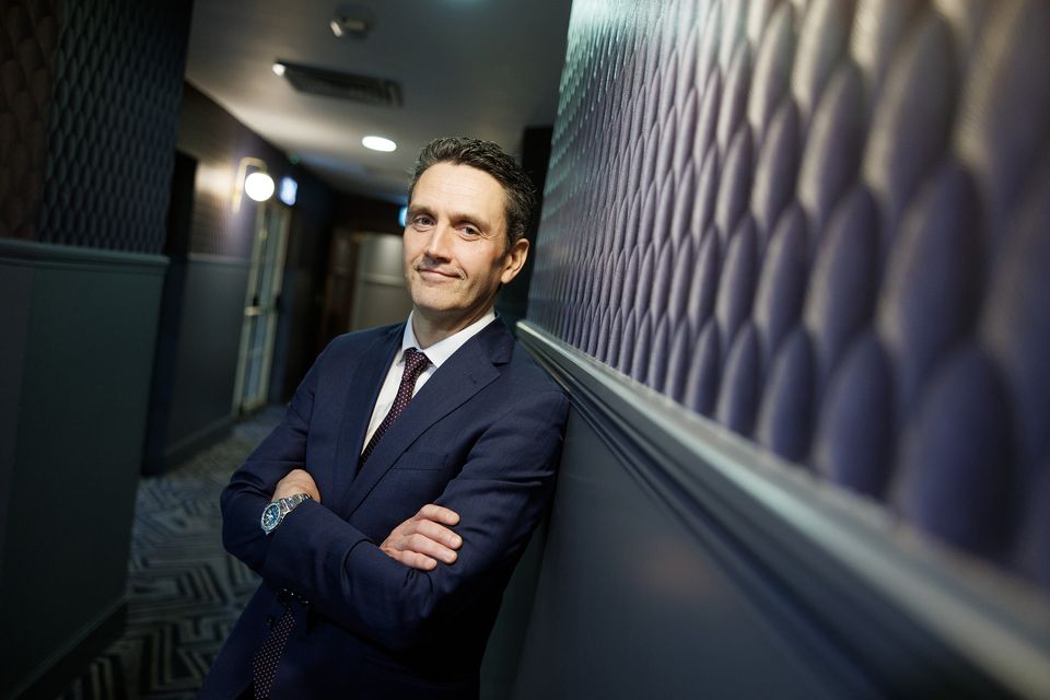 Consultant psychiatrist Dr Colin O’Gara at the St John of God research conference in Dublin. Photo: Marc O’Sullivan