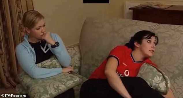 Popstars judge Nigel was filmed telling Kym Marsh: 'You need to lose some weight. Christmas is over and the goose has gotten fat' (Kym, right, with Suzanne Shaw)