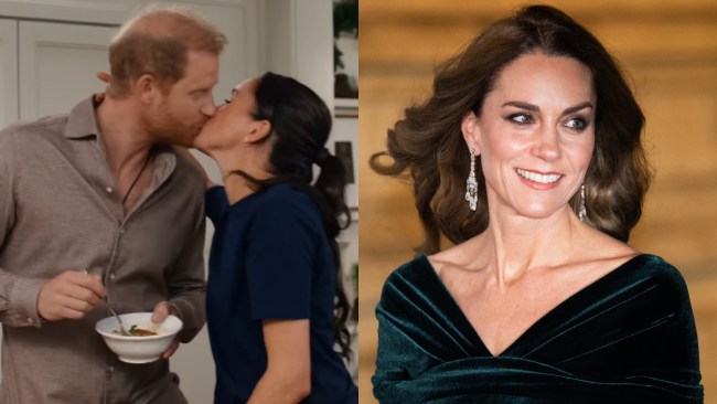 'Cringey': Meghan Markle unveils PDA-packed festive trailer moments before the Prince and Princess of Wales arrive at Royal Variety Performance