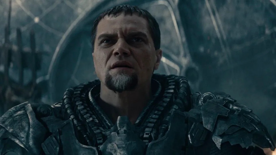  Michael Shannon on his knees as Zod in Man of Steel's final battle. 