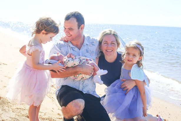 The Shealy family - mom and dad Úna and Eamonn, with daughters Órla, Éireann and Clodagh