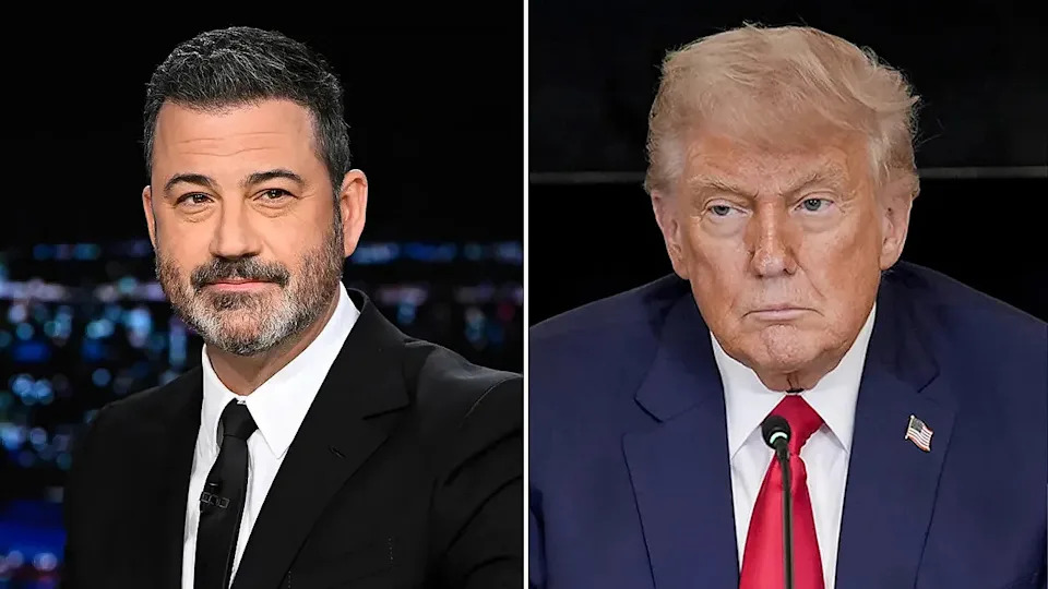 Jimmy Kimmel and Donald Trump