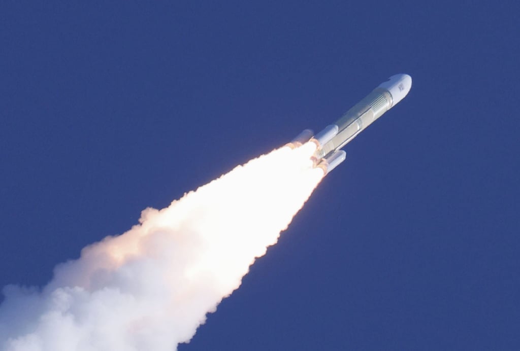 The spacecraft was carried by an H3 rocket and arrived at the ISS on Thursday. Photo: Kyodo