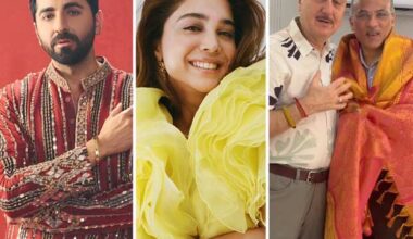 Ayushmann Khurrana and Sharvari’s next with Sooraj Barjatya goes on floors; Anupam Kher shares update from sets : Bollywood News