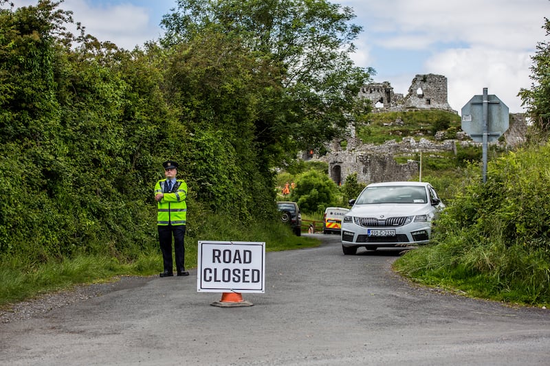 Garda searches for William Delaney were carried out at the Rock of Dunamase in Co Laois in 2019. Photograph: James Forde 