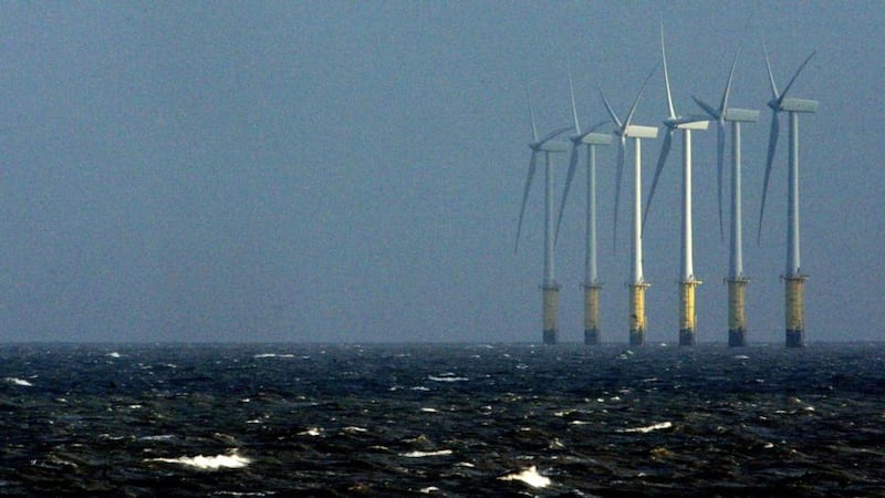 Wind turbines in the Irish sea