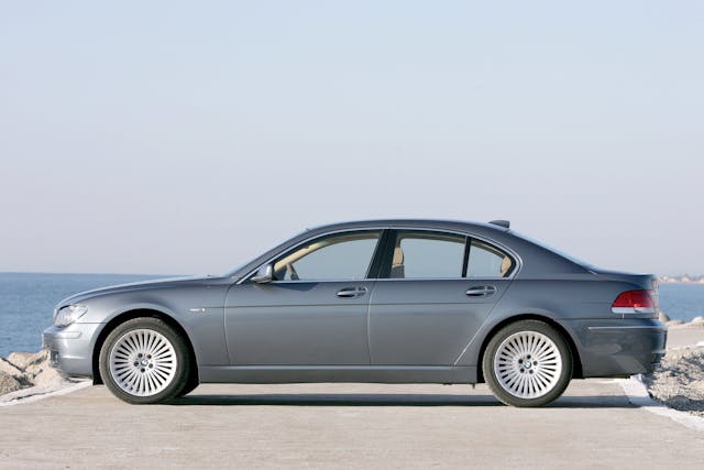 BMW 745i E65 side profile