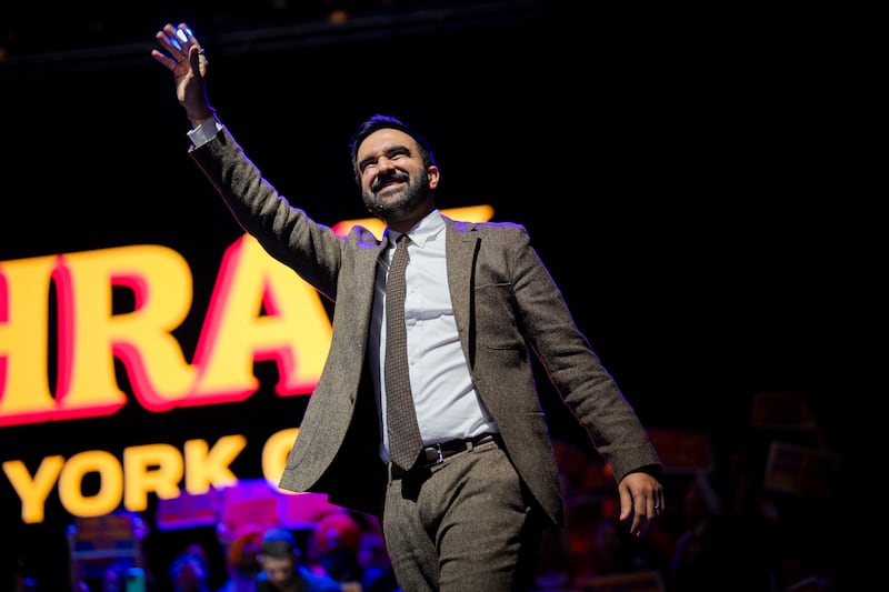 Zohran Mamdani tapped into a massive reserve fund of frustration and despair and a desperation for change. Photograph: Vincent Alban/The New York Times
                      