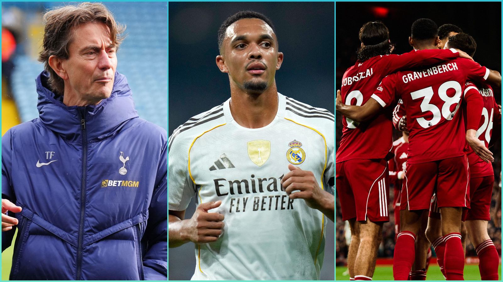 Liverpool host Alexander-Arnold, Real Madrid in Champions League as Frank seeks Spurs response