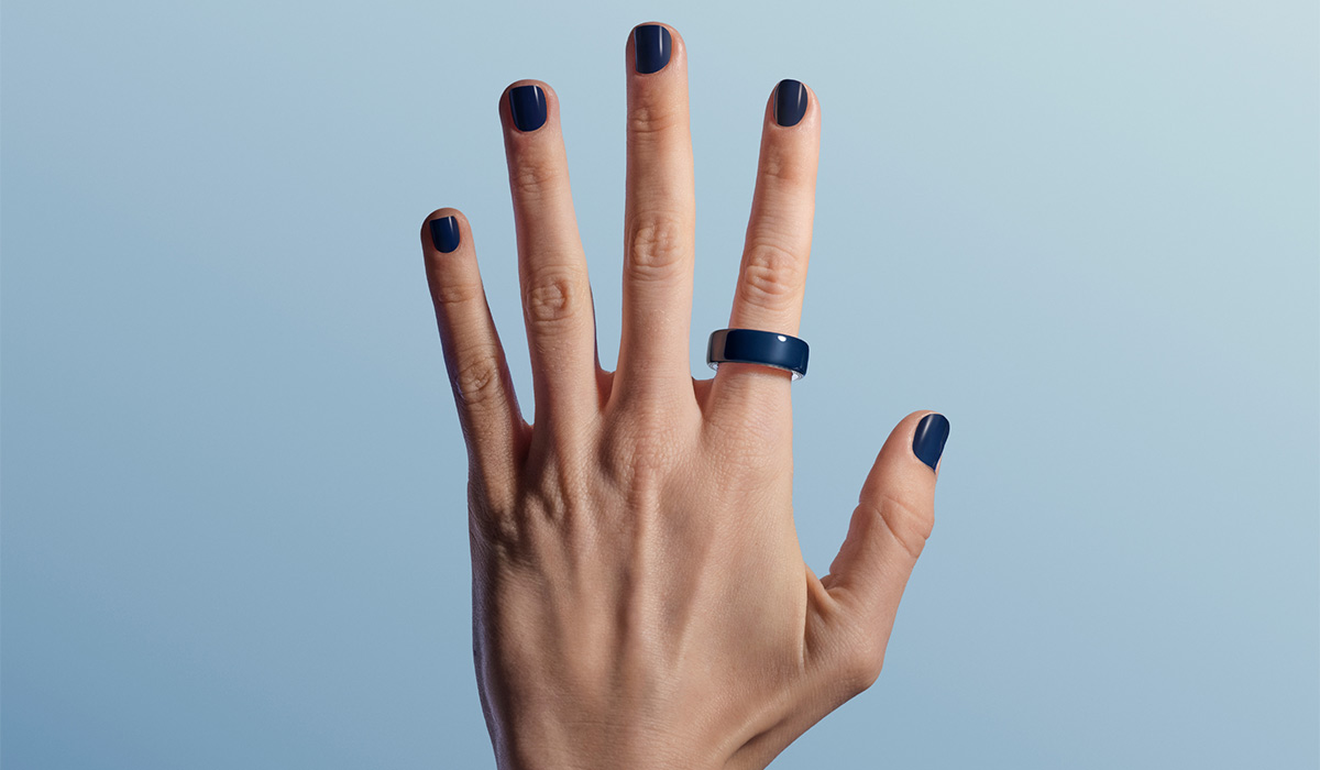 Oura Ring in blue. Pic: ouraring.com