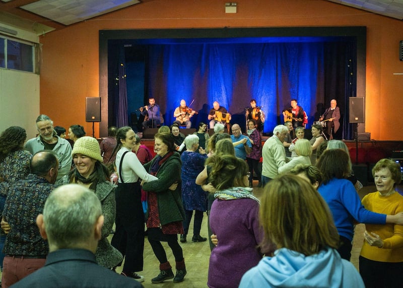 The community céilí in Carrick-on-Shannon during Leitrim Dance Festival. Photograph: Cían Flynn