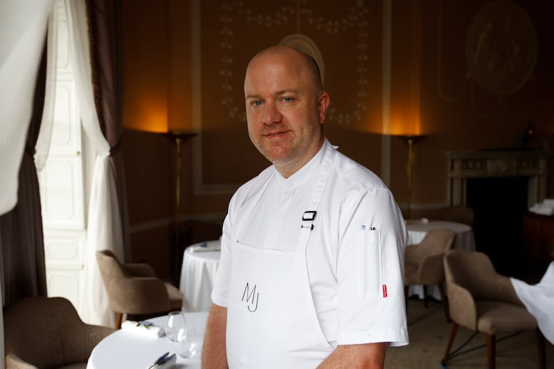 Head chef John Kelly at Lady Helen restaurant in Mount Juliet, Thomastown, Kilkenny. Photograph: Nick Bradshaw