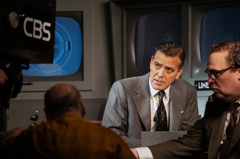 Good Night, and Good Luck: George Clooney in the stage adaptation of his film, in March this year. Photograph: Sara Krulwich/New York Times