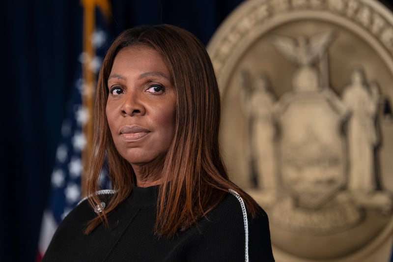 New York Attorney General Letitia James. Photograph: James Estrin/The New York Times
                      
