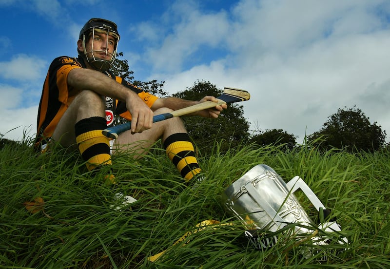 DJ Carey pictured with the Liam McCarthy Cup. Photograph: INPHO/Patrick Bolger