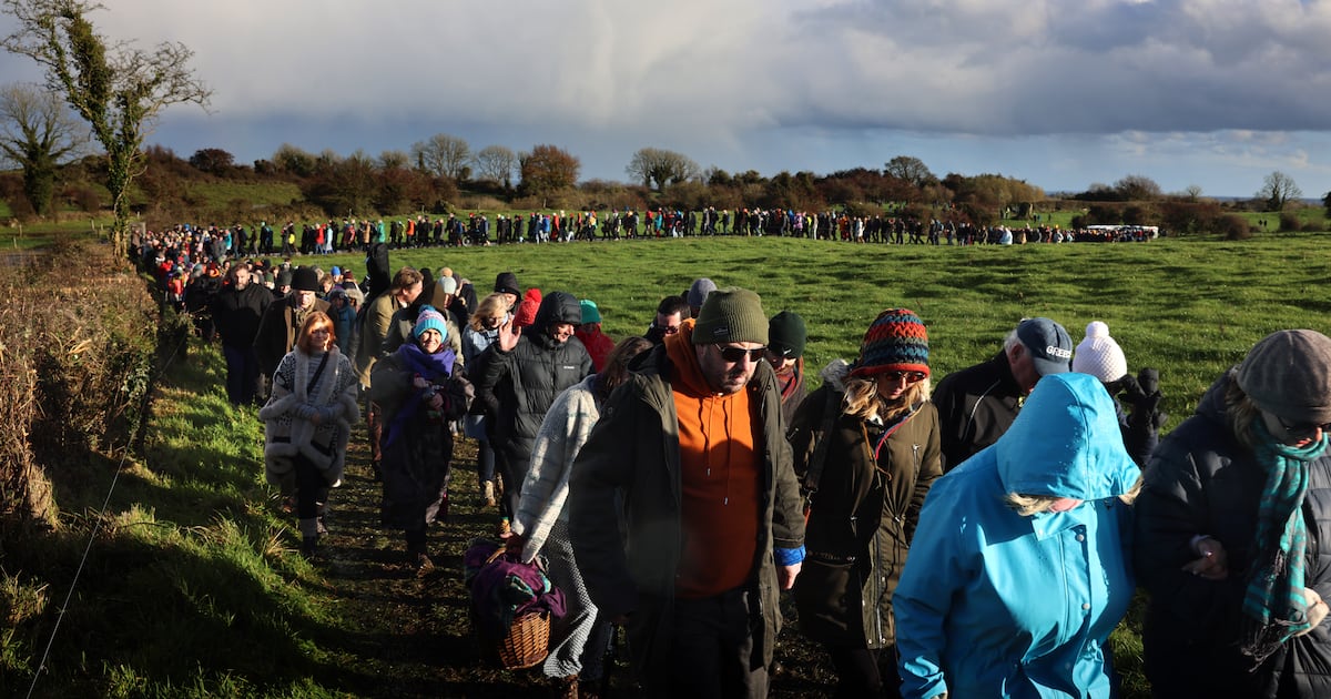 At the sacred centre of Ireland, thousands gather as Manchán Magan’s ashes are scattered – The Irish Times