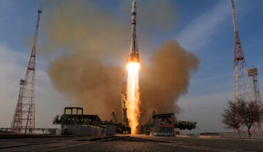 Soyuz spacecraft blasts off for International Space Station with Russian and American crew