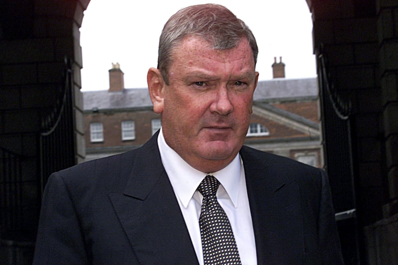 Ben Dunne jnr leaves the Moriarty tribunal into the financial affairs of Charles Haughey and Michael Lowry, May 2000. Photograph: Marc O'Sullivan/Collins Dublin
