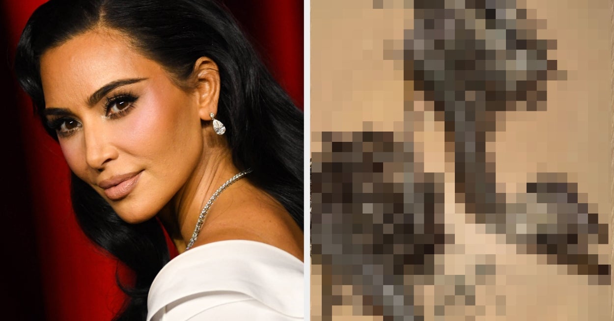 Kim Kardashian Wears A Safety Pin Dress And Heels