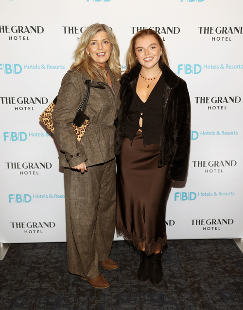 Orla Larkin and Malaidh Larkin celebrate the start of the new era of grand hospitality with FBD Hotels & Resorts at The Grand Hotel Malahide, Dublin. Pic: Brian McEvoy Photography