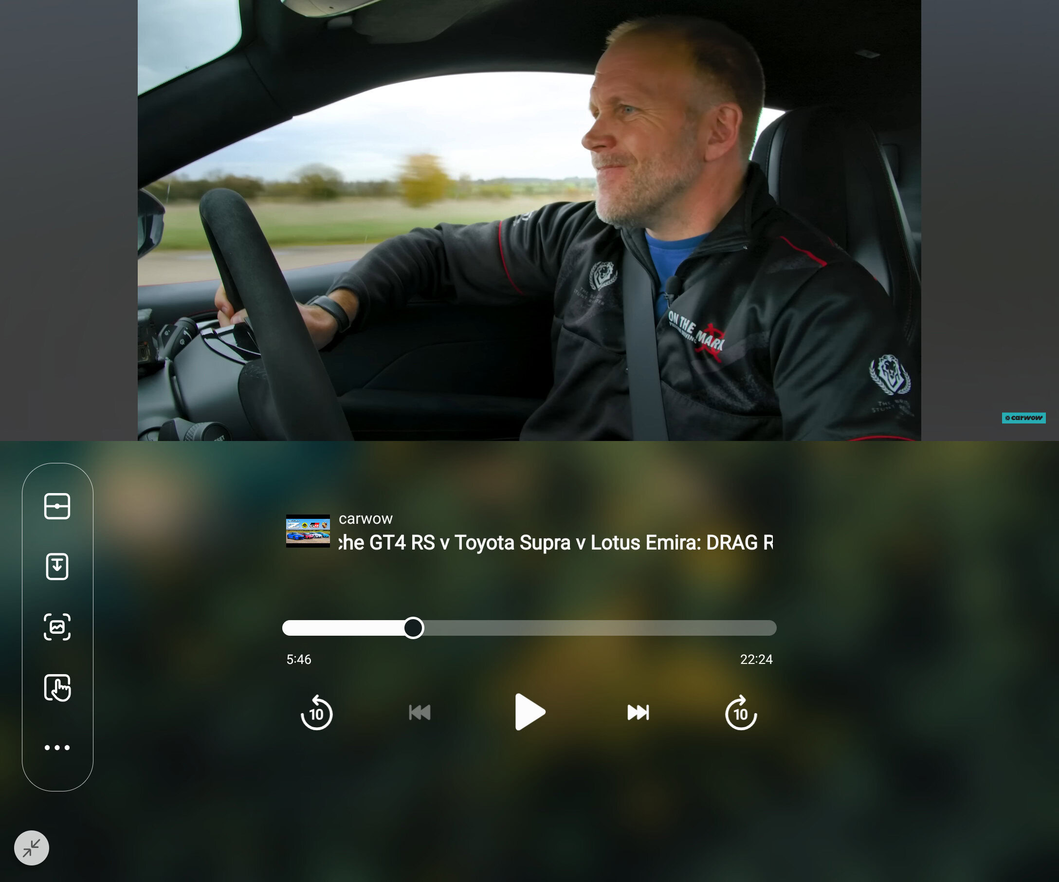 Fold 4 flex mode panel