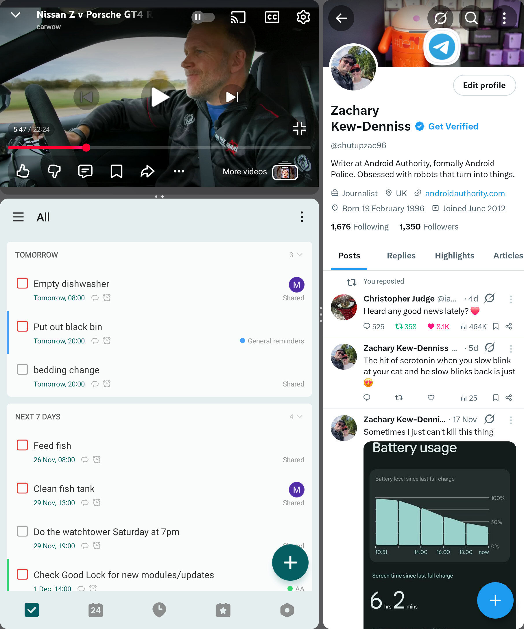 Fold 4 split screen 2