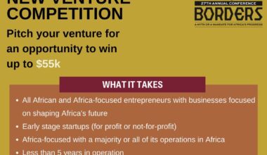 Call For Applications: HBS Africa Business Club New Venture Competition