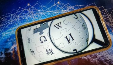 Illustration of the Wikipedia website application