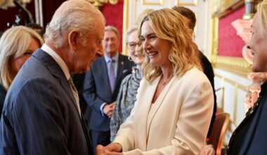 Kate Winslet Almost Met King Charles in 'Transparent Lace' Outfit