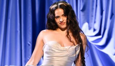 Rosalia Stuns in Strapless Bustier & Miniskirt for Jimmy Fallon Show