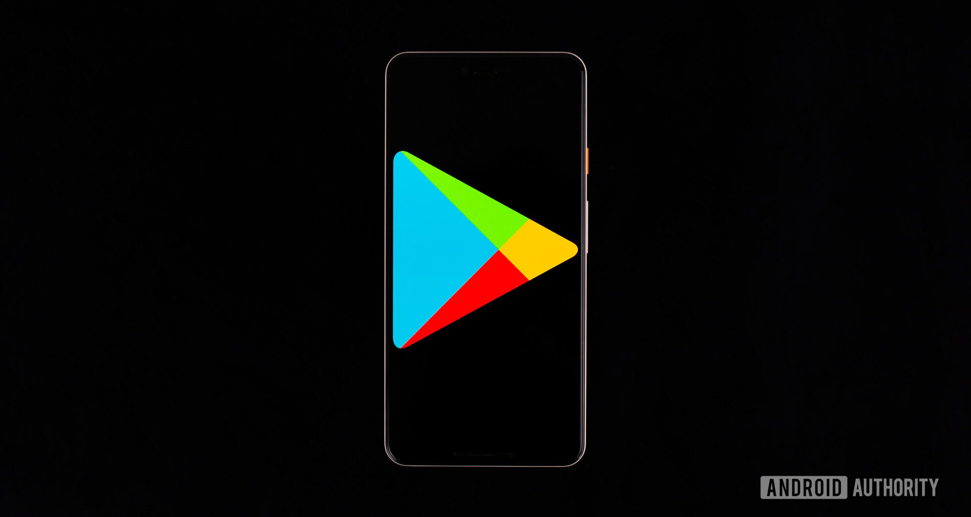 Google Play Store on smartphone stock photo 1