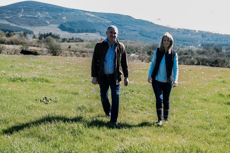 John and Michelle Hourigan at Ridgeway Farm in Wicklow