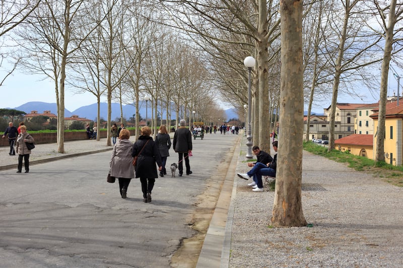 Taking a walk after dinner is still a social norm in Italy, especially in the summer. Photograph: Getty Images