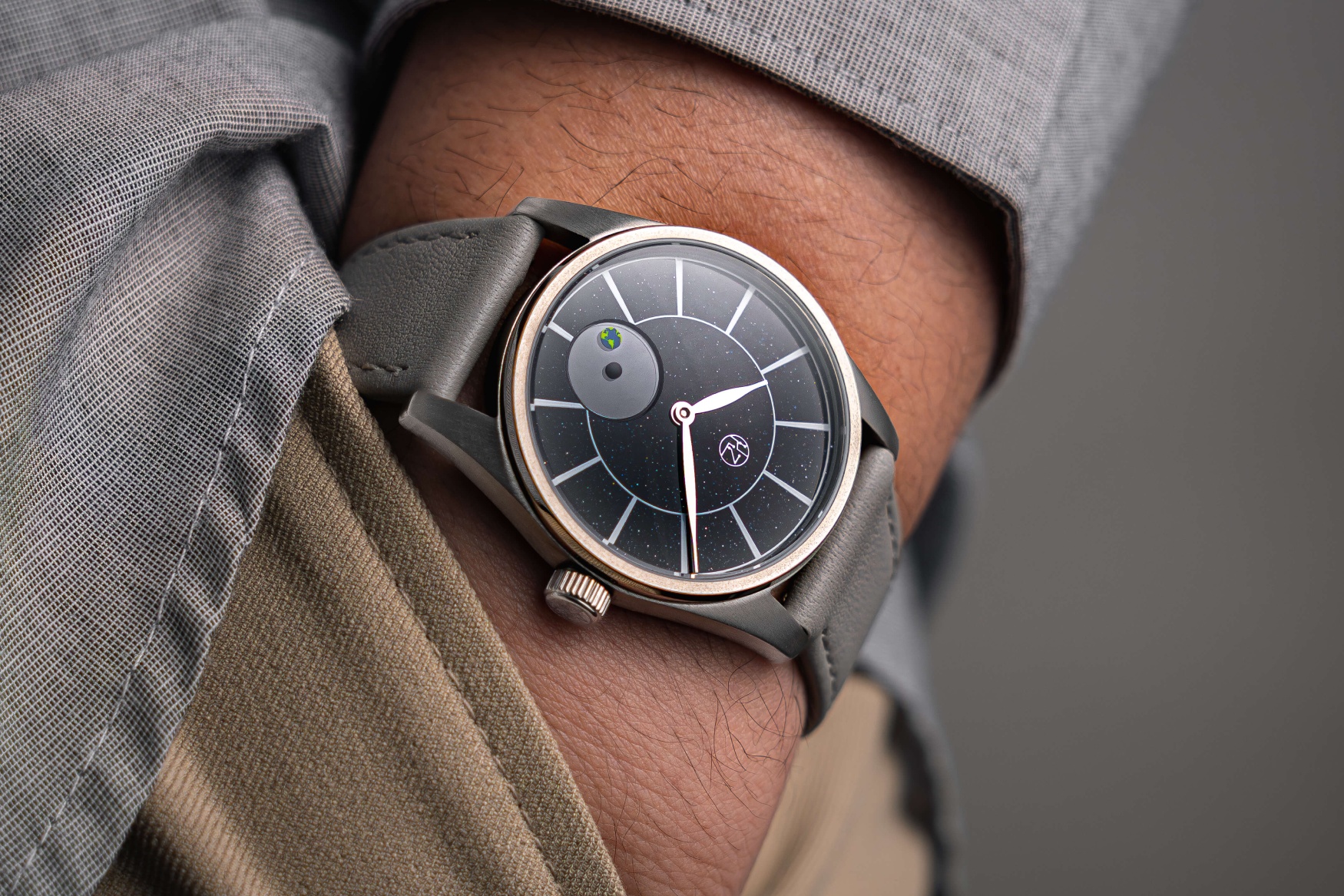 HZ 03 Blue Marble aventurine pocket