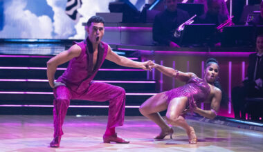 DANCING WITH THE STARS - “Prince Night (Semi-Finals)” - The ballroom is turning purple this week as “Dancing with the Stars” pays tribute to one of music’s most legendary icons, Prince. Packed with unforgettable performances, each couple will perform two dances to some of Prince’s most iconic hits. TUESDAY, NOV. 18 (8:00-10:01 p.m. EST) on ABC. (Disney/Eric McCandless)  EZRA SOSA, JORDAN CHILES