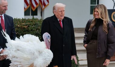Donald Trump gives turkeys a Thanksgiving pardon, but nothing for his political opponents