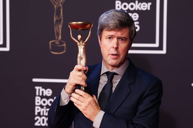 David Szalay won the 2025 Booker Prize for his novel Flesh. Photograph: Ian West/PA Wire