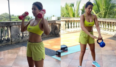 Malaika Arora’s 5 Dumbbell Exercises To Sculpt Your Arms And Strengthen Your Core At Home | Health and Fitness News