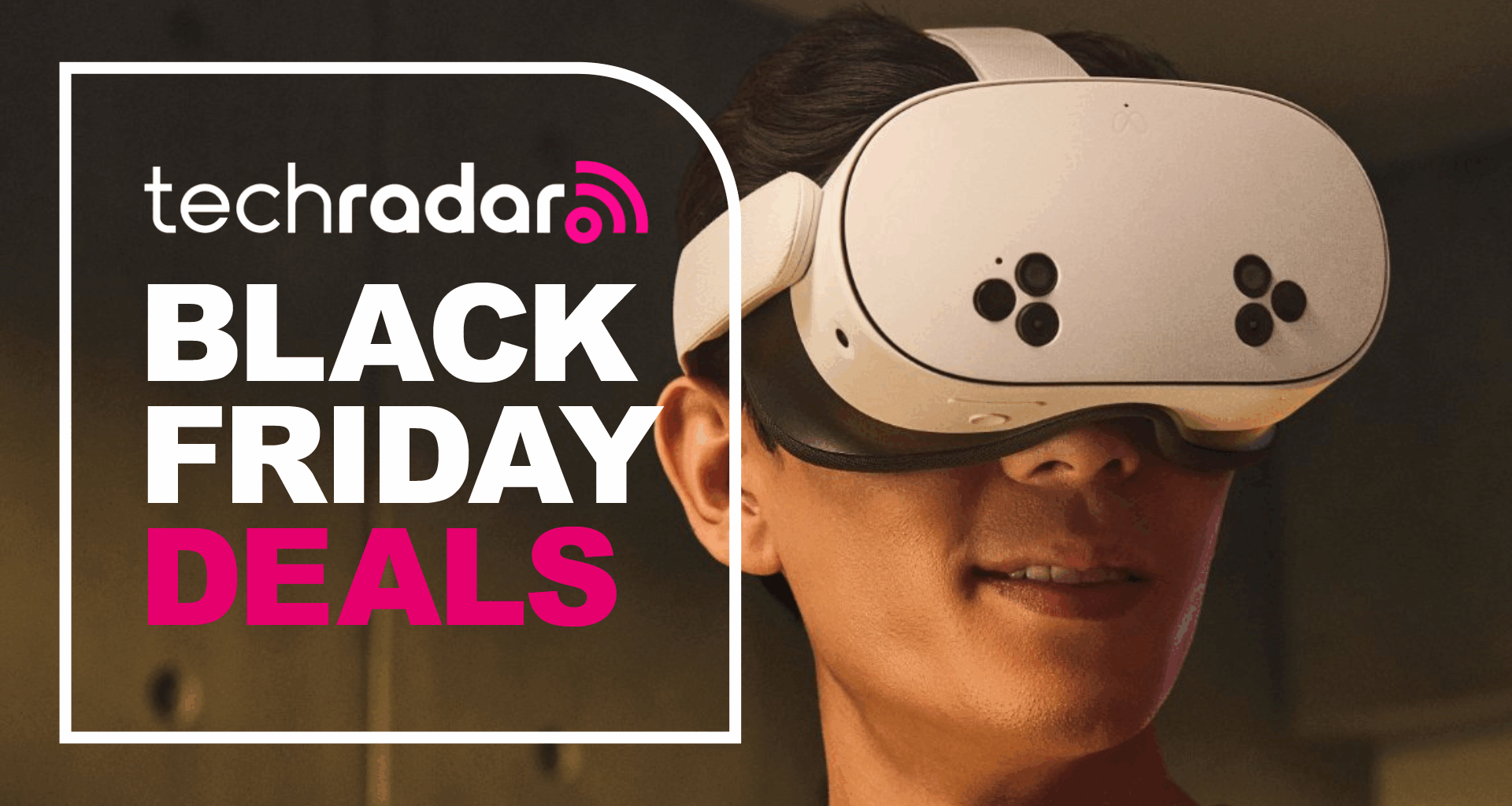 A person wearing the Meta Quest 3S