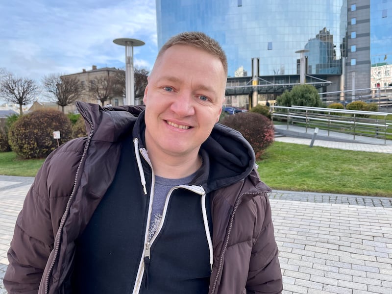 "Vasyl": Vasyl Filiak says a lasting peace deal is impossible without guarantees from the West that Russia will not invade Ukraine again. Photograph: Daniel McLaughlin