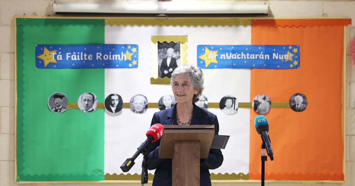 First class honours for Catherine Connolly for her ‘astounding’ Irish grammar – The Irish Times