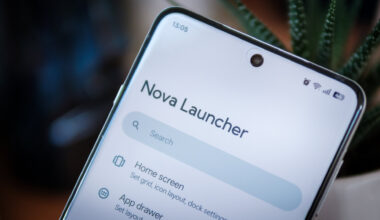 Nova Launcher title close up