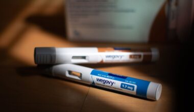 Wegovy injection pens arranged in Waterbury, Vt., on April 28.