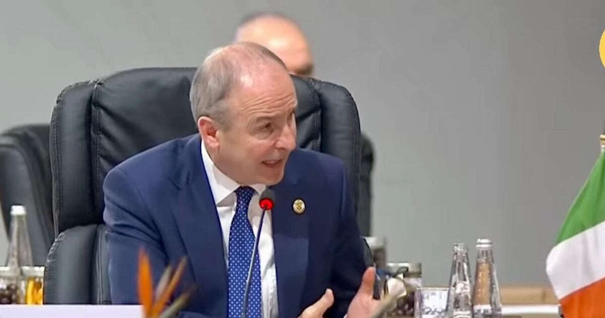 Micheál Martin tells G20 summit of need to end global conflict – The Irish Times