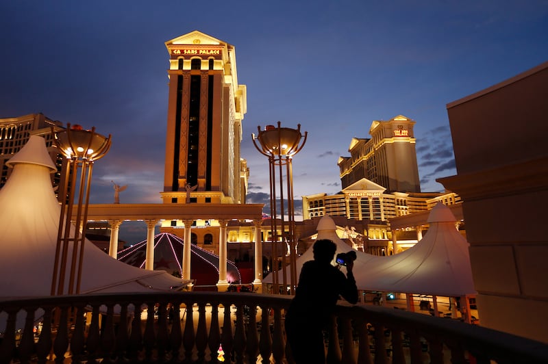 Casino giant Caesars Entertainment in Las Vegas is a good bet for Black Friday. File photograph: John Locher/AP