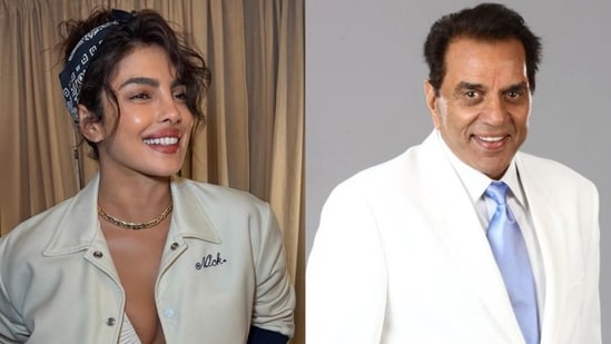 Priyanka Chopra shares old video of Dharmendra talking about being embarrassed when people call him good looking.